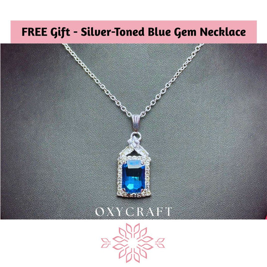 Oxidized Gold Jhumka Earrings Hamper with Free Gemstone Necklace